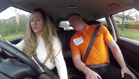 Sexy step sister's friend on a fat cock