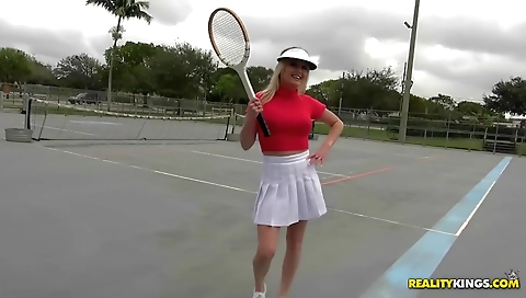 Hot blonde fucked by boyfriend