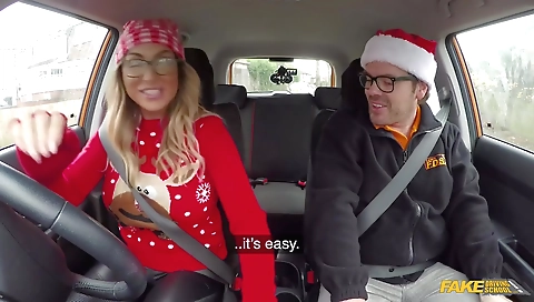 Blonde with perfect body gives you a sexy girl