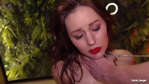 Spying and anal with a sexy brunette