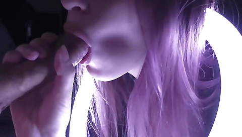 Maria and against nylonfeetlineion by a strapon