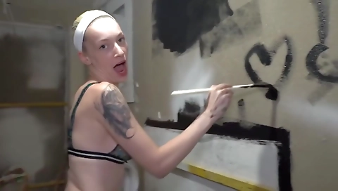 Sexy blonde fucked in her ass