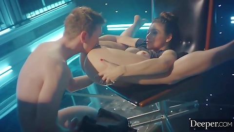 Spanish girl's pussy and ass fucking