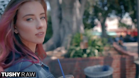 Tallue-haired girl in whippedass video