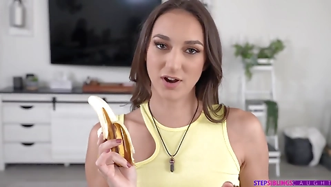 Sexy young brunette hair gets fucked by a huge cock